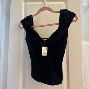 Free People Cap-Sleeve Corset Camisole